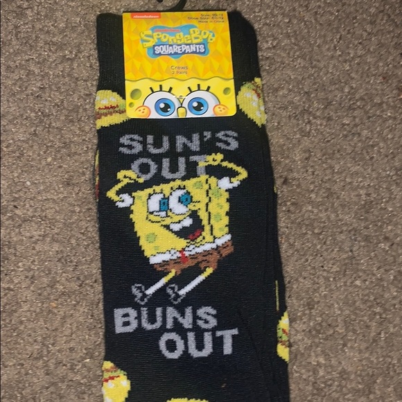 Nickelodeon Other - Spongebob socks size 10-13